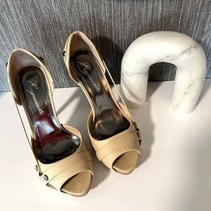 Exquisite | Peep Toe Nude Heels